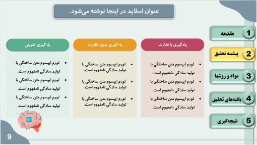 دانلود قالب پاورپوینت پایان نامه رشته کامپیوتر - مدل شبکه عصبی - تصویر 12