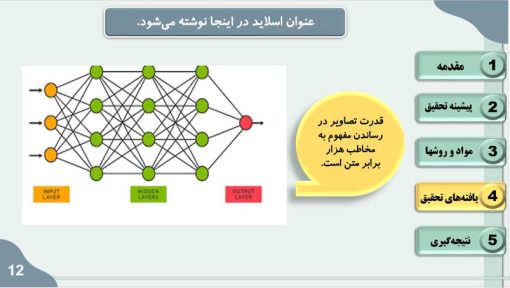 دانلود قالب پاورپوینت پایان نامه رشته کامپیوتر - مدل شبکه عصبی - تصویر 9