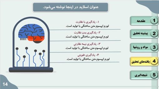 دانلود قالب پاورپوینت پایان نامه رشته کامپیوتر - مدل شبکه عصبی - تصویر 7
