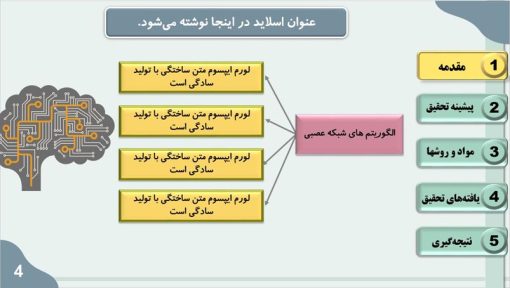 دانلود قالب پاورپوینت پایان نامه رشته کامپیوتر - مدل شبکه عصبی - تصویر 17