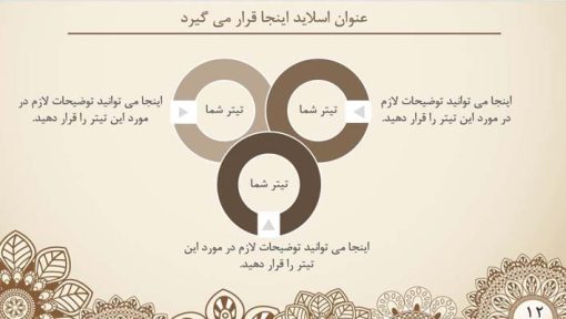 قالب پاورپوینت حرفه ای مدل ترنج (چند منظوره) - تصویر 10