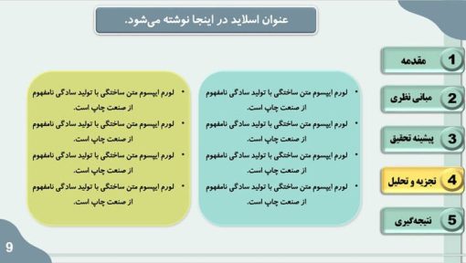 قالب پاورپوینت سمینار طرح لاوین (سبز) - تصویر 5