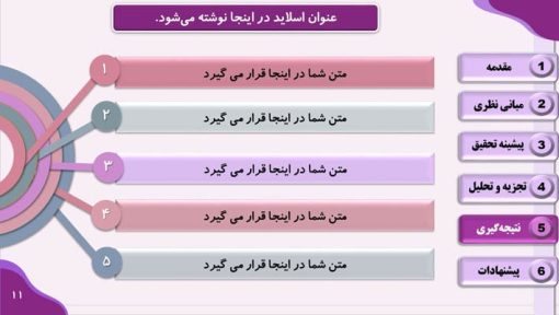 قالب پاورپوینت سمینار طرح لاوین (بنفش) - تصویر 4