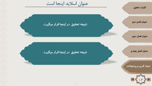 قالب پاورپوینت اسلامی طرح برهان (منودار) - تصویر 6
