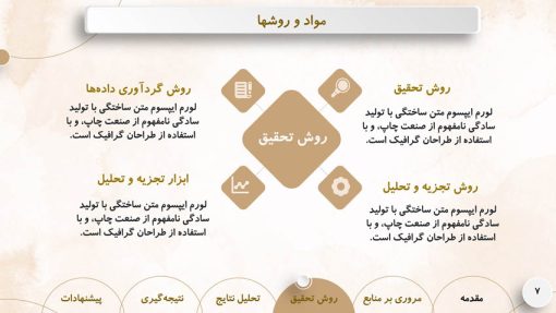 قالب پاورپوینت دفاع پایان نامه مدل سولار - تصویر 8