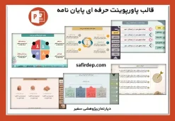 قالب حرفه ای پاورپوینت منودار پایان نامه